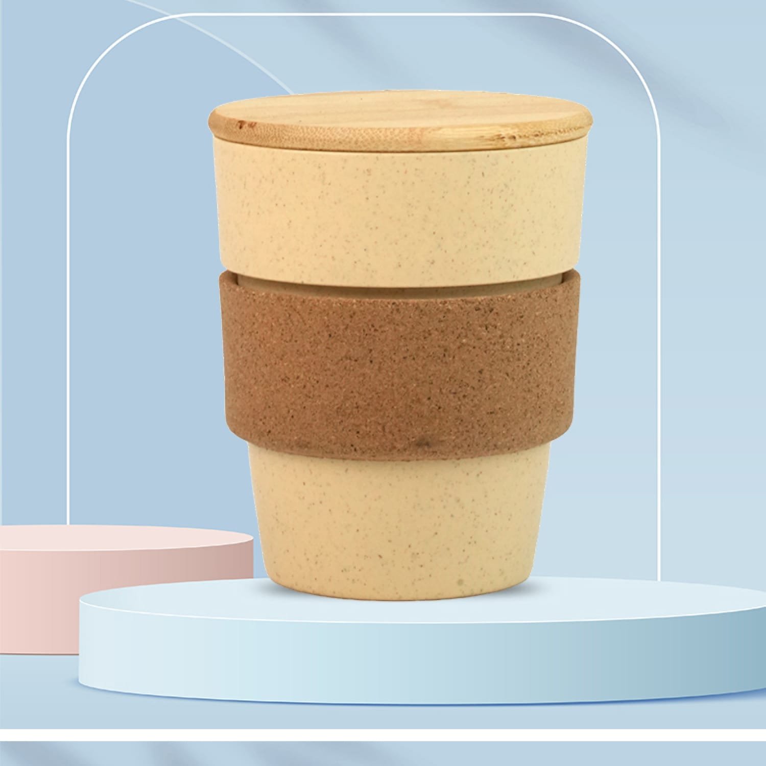 Wheat Fiber Mug with Bamboo Cap - Ester