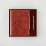 Luxurious Dark Brown Tan Corporate Gift Set - All-in-One Power & Style Solution