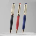 Metal Ball Pen Mona Leather Gold