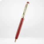 Metal Ball Pen Robo Leather Gold