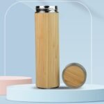 Bamboo Flask with SS inside - Wood